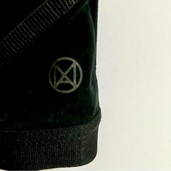 ARDENE Move Padded Bra Black Strappy Unique Silver Chrome Hardware Design - Picture 7 of 11